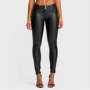 WRUP Faux Leather - Mid Rise - Full Length - Black