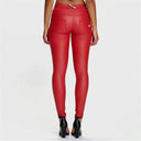 WRUP Faux Leather - Mid Rise - Full Length - Red