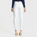 WRUP Faux Leather - Mid Rise - Full Length - White