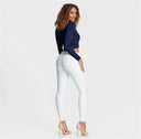 WRUP Faux Leather - Mid Rise - Full Length - White