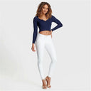 WRUP Faux Leather - Mid Rise - Full Length - White