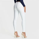 WRUP Faux Leather - Mid Rise - Full Length - White