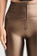 WRUP Faux Leather - Super High Waisted - Full Length - Bronze