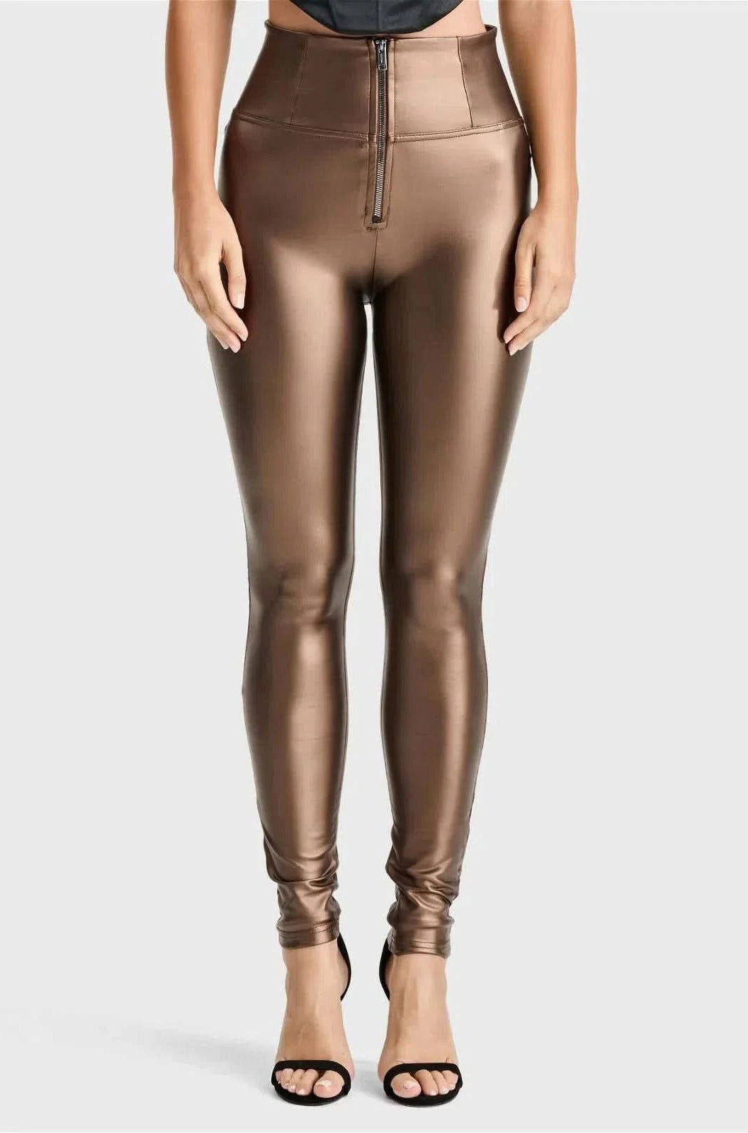 WR.UP® Faux Leather - Super High Waisted - Full Length - Bronze