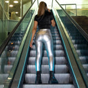 WRUP Faux Leather - Super High Waisted - Full Length - Silver