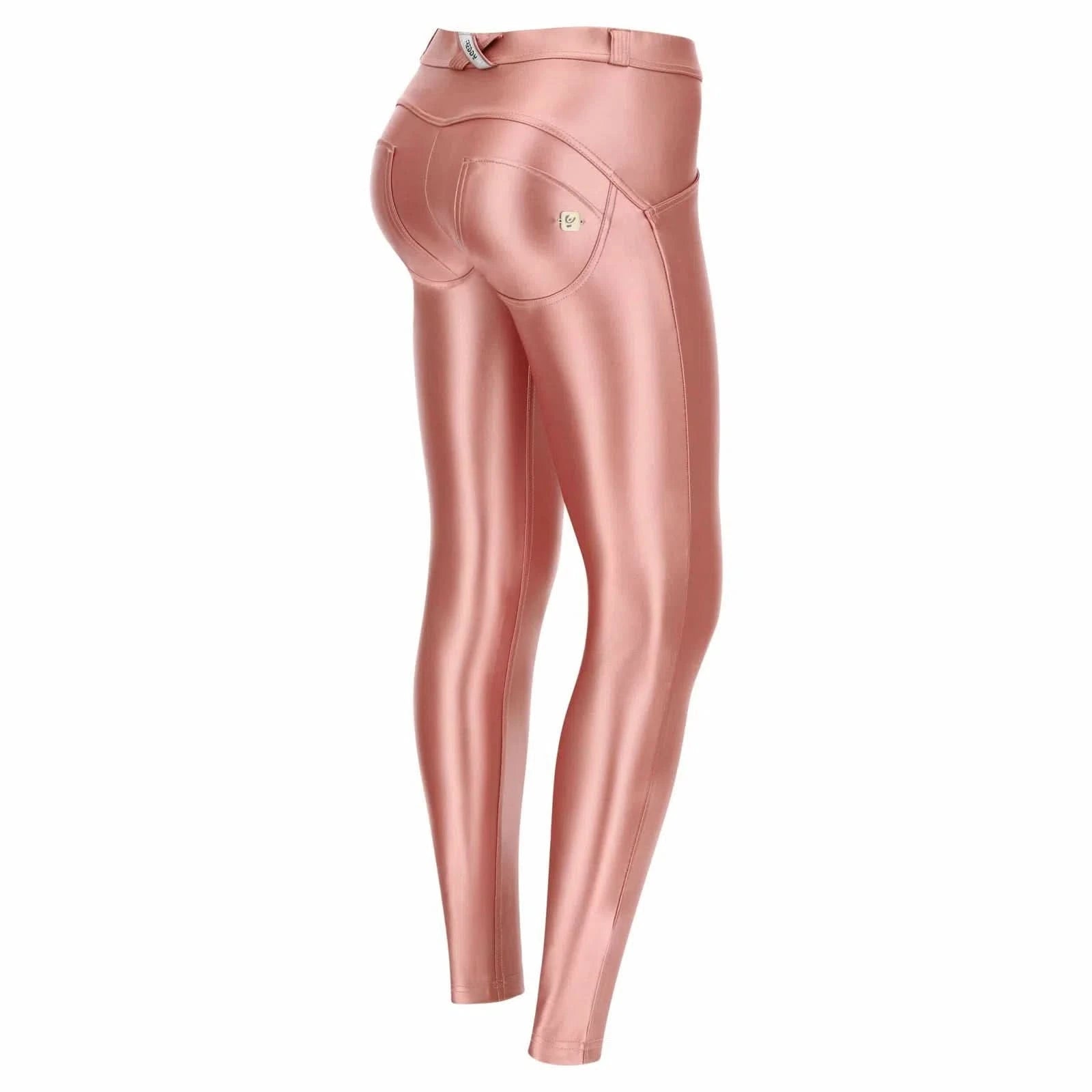 WRUP Metallic Faux Leather Mid Rise Full Length