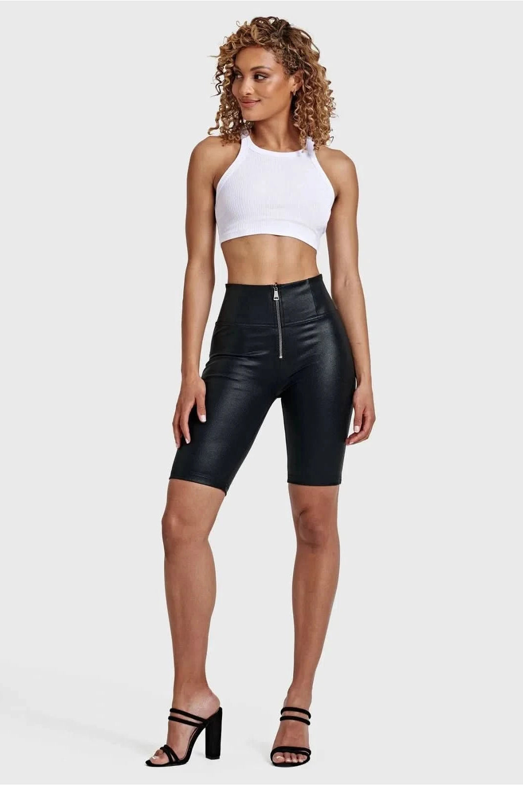 WR.UP® Metallic Lurex - High Waisted - Biker Shorts - Midnight Black 3