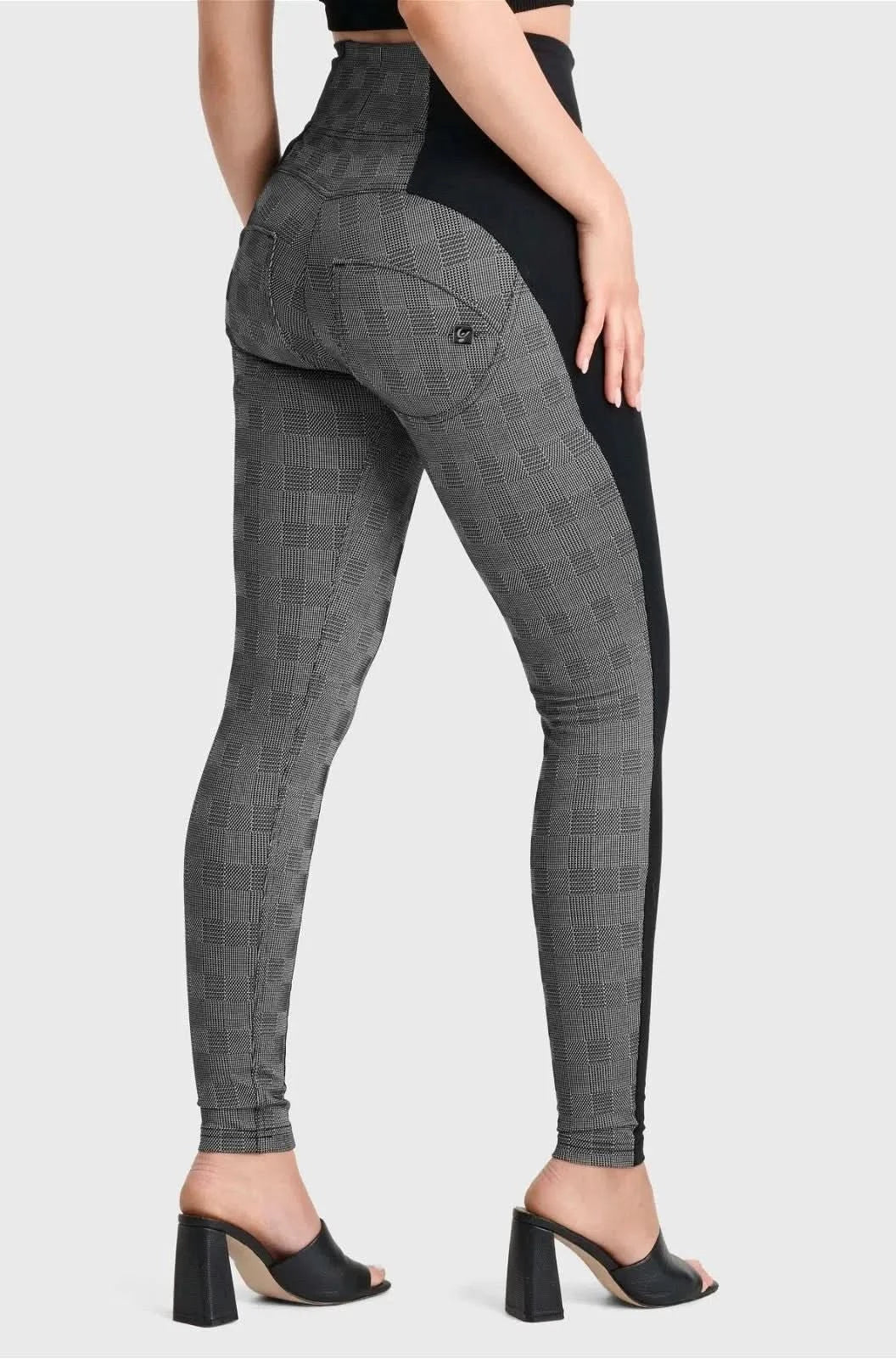 WR.UP® Mosaic Weave Fashion - Super High Waisted - Full Length - Grey