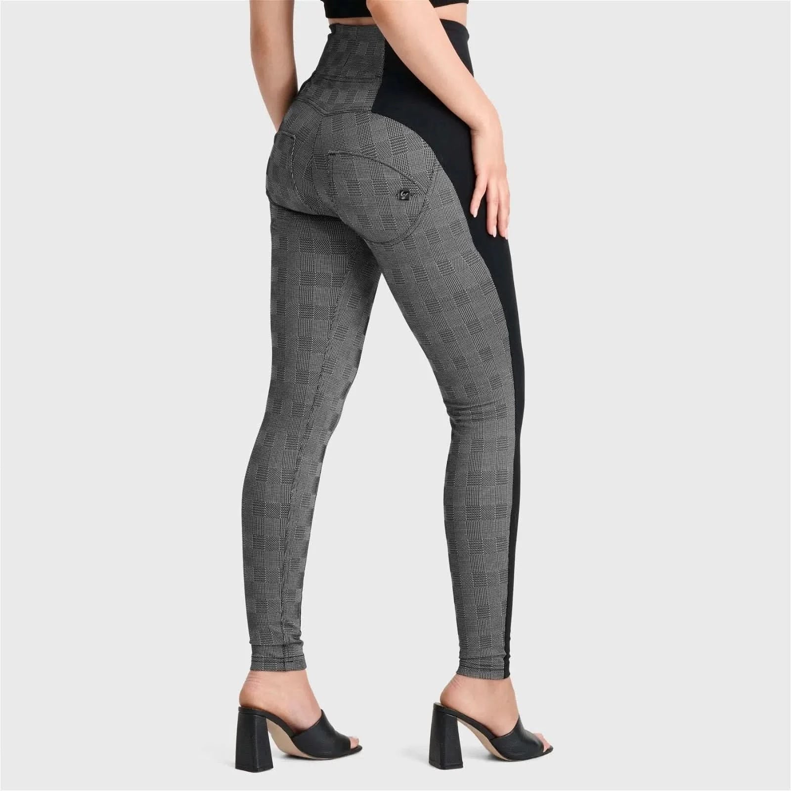 WRUP Mosaic Weave Fashion Super High Waisted Full Length