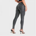 WRUP Snake Skin - High Waisted - Full Length - Black