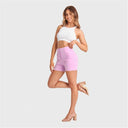 WRUP SNUG Jean - High Waisted - Shorts - Lilac