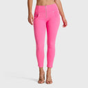 WRUP SNUG Jeans - High Waisted - 7/8 Length - Candy Pink
