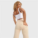 WRUP SNUG Jeans - High Waisted - Flare - Beige
