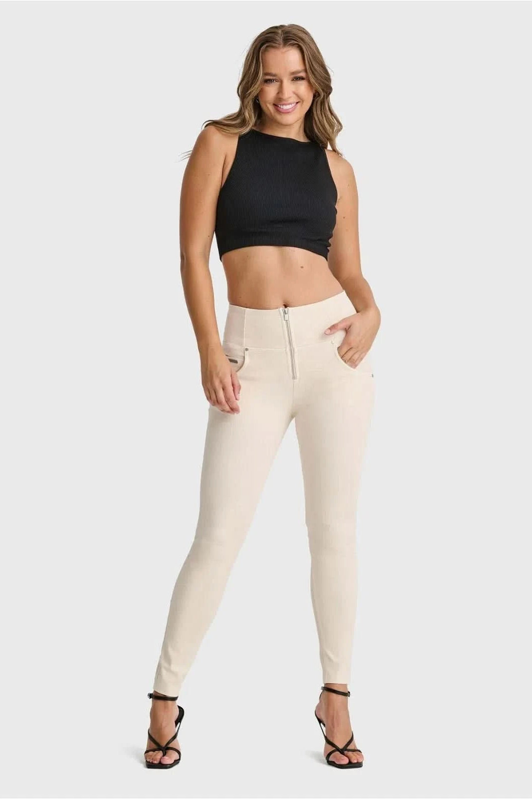 WR.UP® SNUG Jeans - High Waisted - Full Length - Ivory 2