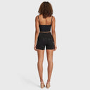WRUP SNUG Jeans - High Waisted - Shorts - Black