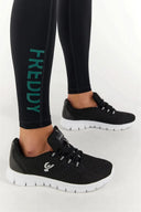 WRUP Sport - High Waisted - Full Length - Black & Pacific Blue