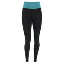 WRUP Sport - High Waisted - Full Length - Black & Pacific Blue