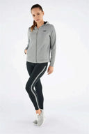 WRUP Tracksuit with Lurex Sweatshirt - Mid waist - Ankle Length - Lurex Silver + Black