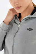WRUP Tracksuit with Lurex Sweatshirt - Mid waist - Ankle Length - Lurex Silver + Black