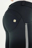 WRUP Tracksuit with Lurex Sweatshirt - Mid waist - Ankle Length - Lurex Silver + Black