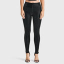 WRUP Velvet Leather - High Waisted - Full Length - Black