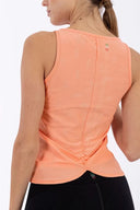 Yoga Gathered Tank - Peach