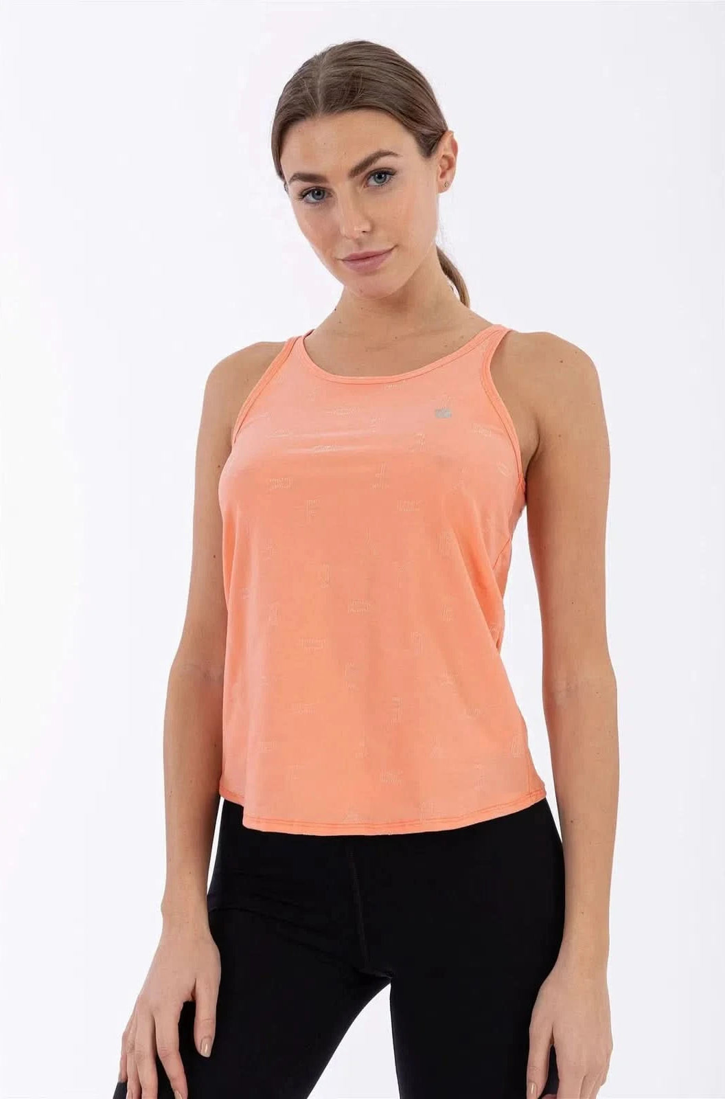 Yoga Gathered Tank - Peach