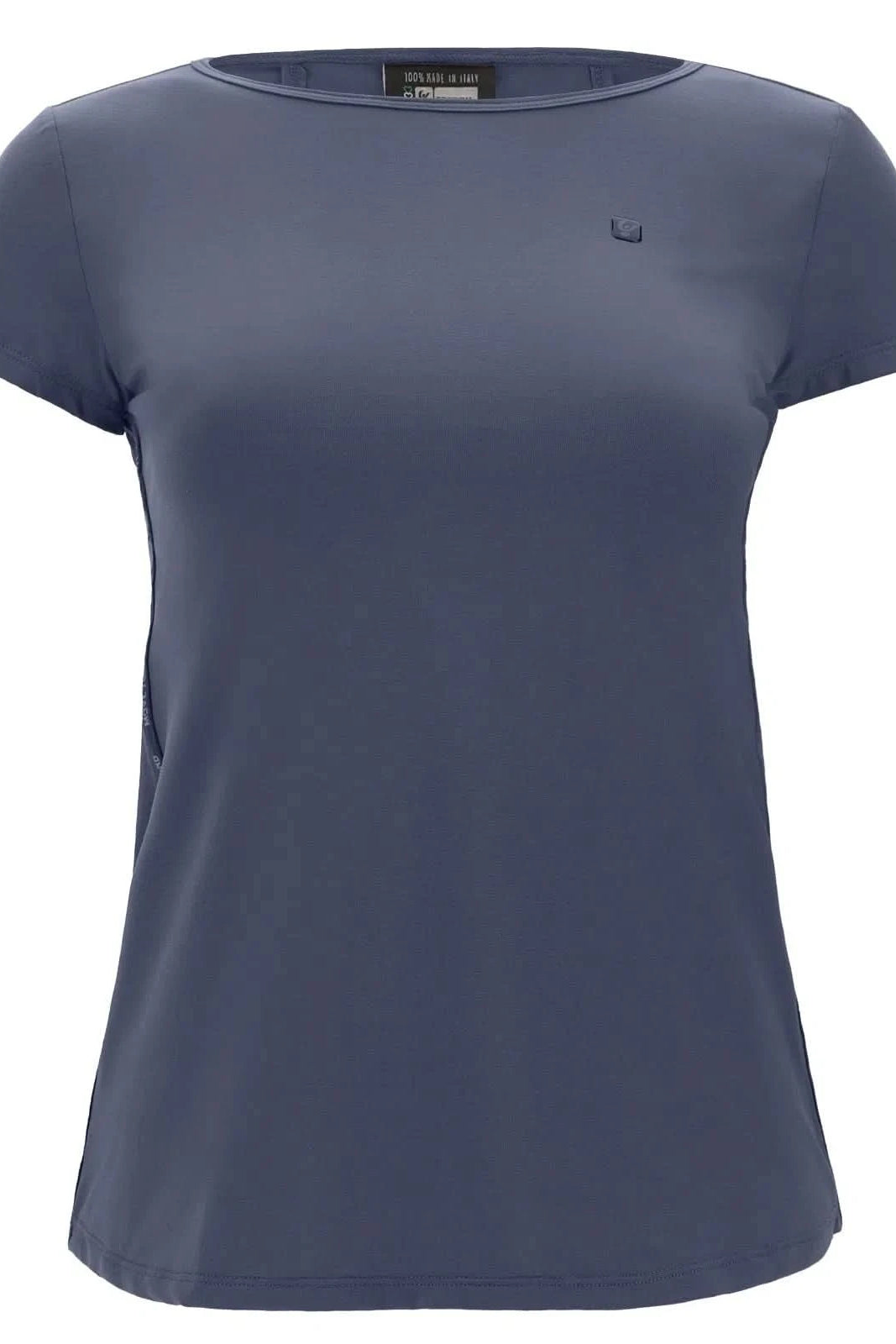 Yoga T-Shirt with openings at the back - Dusty Blue 2