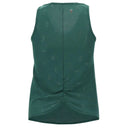 Yoga tank top with a gathered back - Green