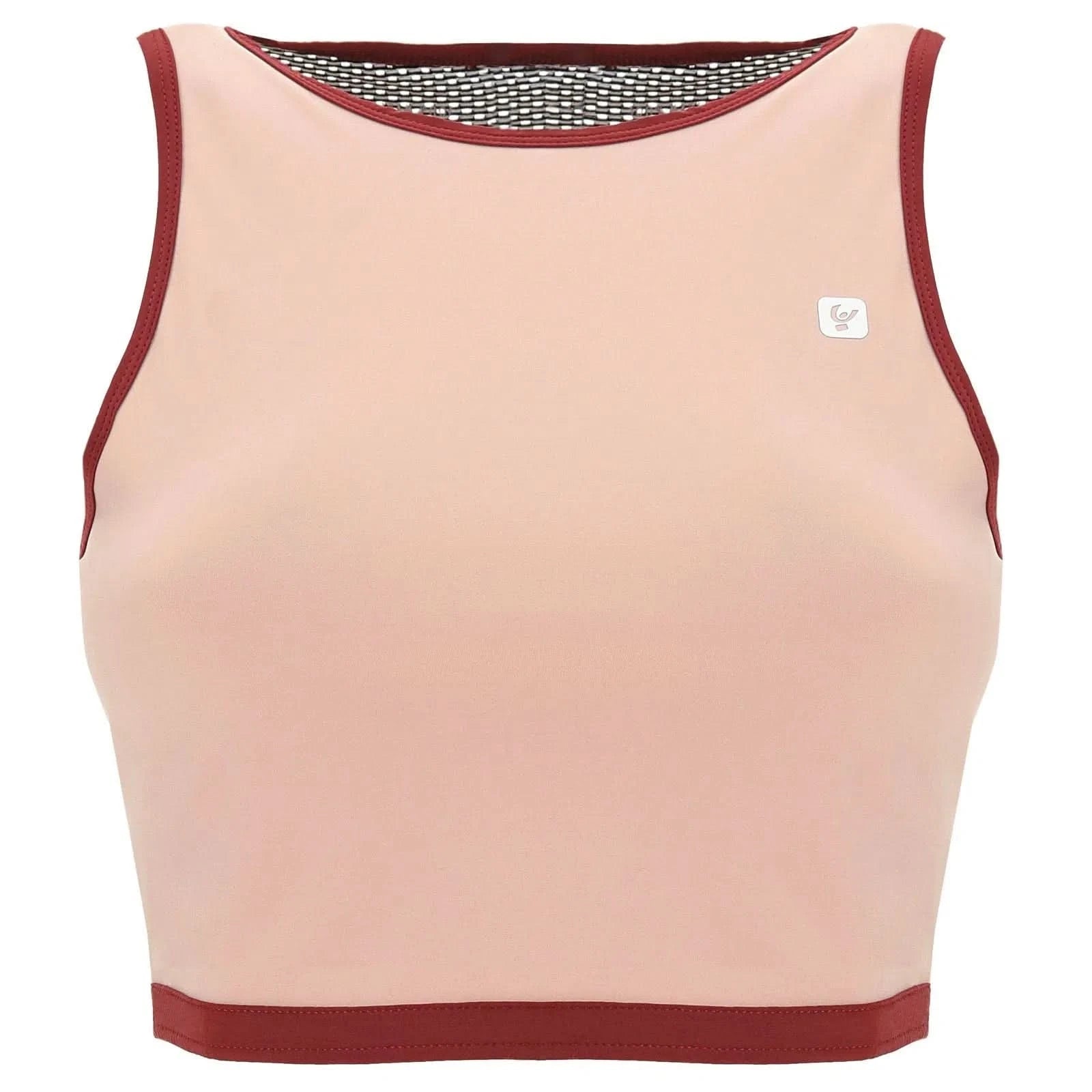 Yoga Top 100% Made in Italy - Beige + Burgundy 1