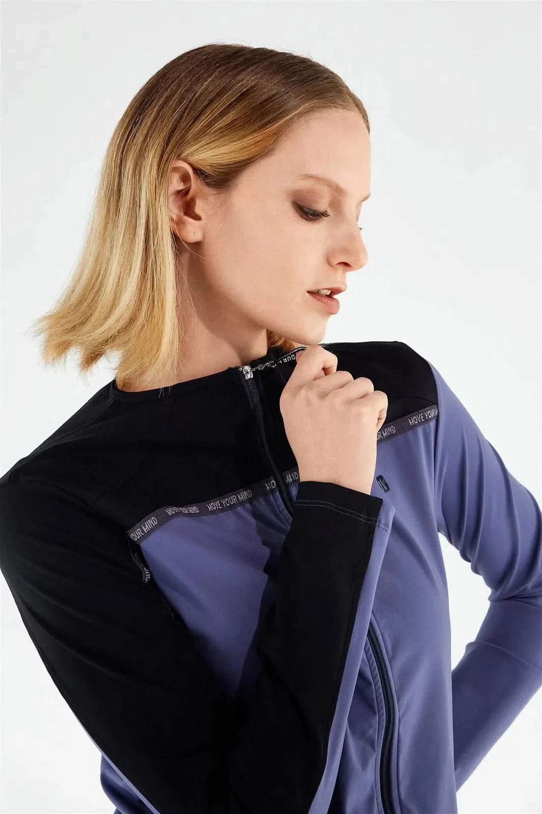 Zip Up Jacket Navy Blue