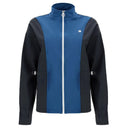 Zip Up Sweatshirt - Black + Blue Panel
