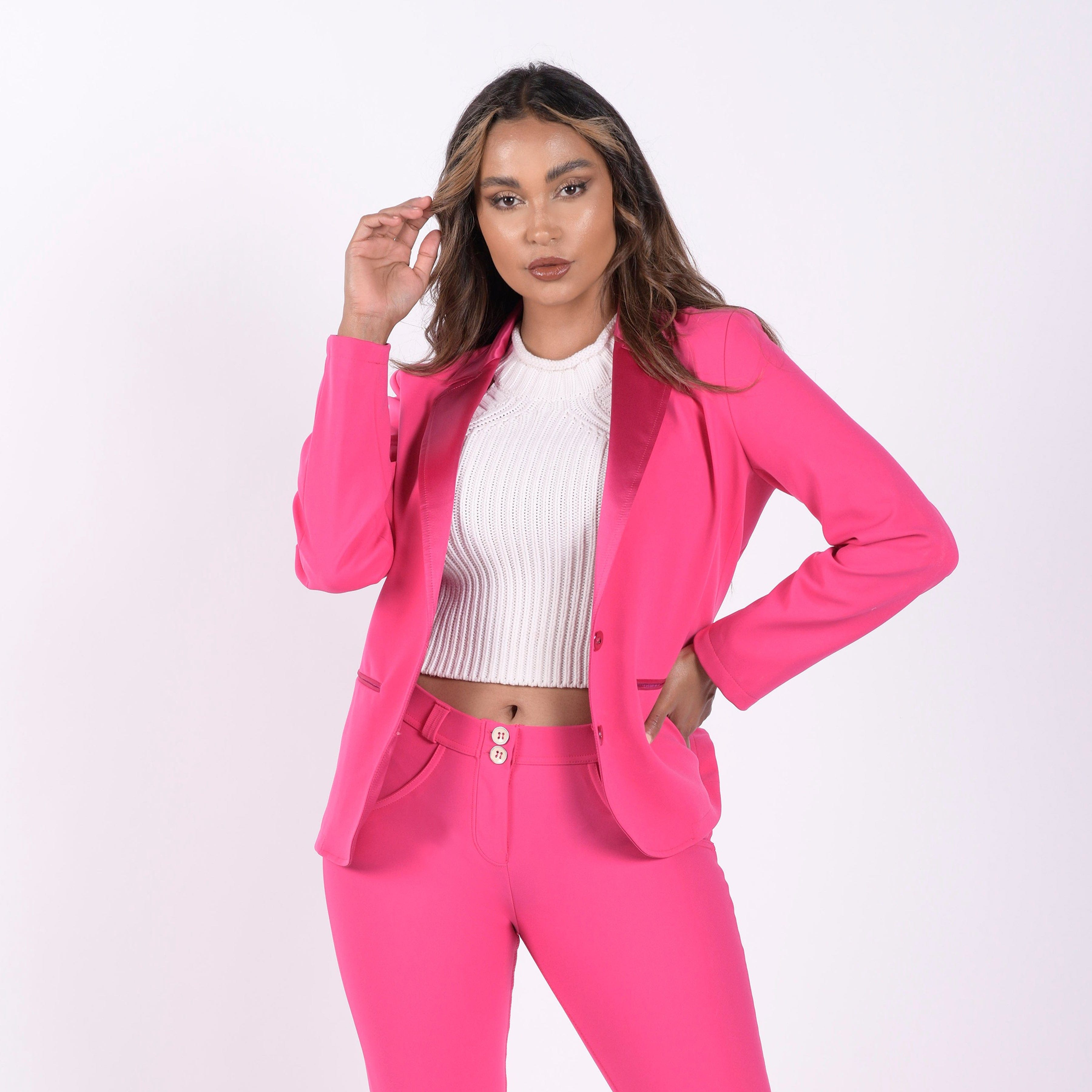 Made In Italy Suit Blazer - Pink 1