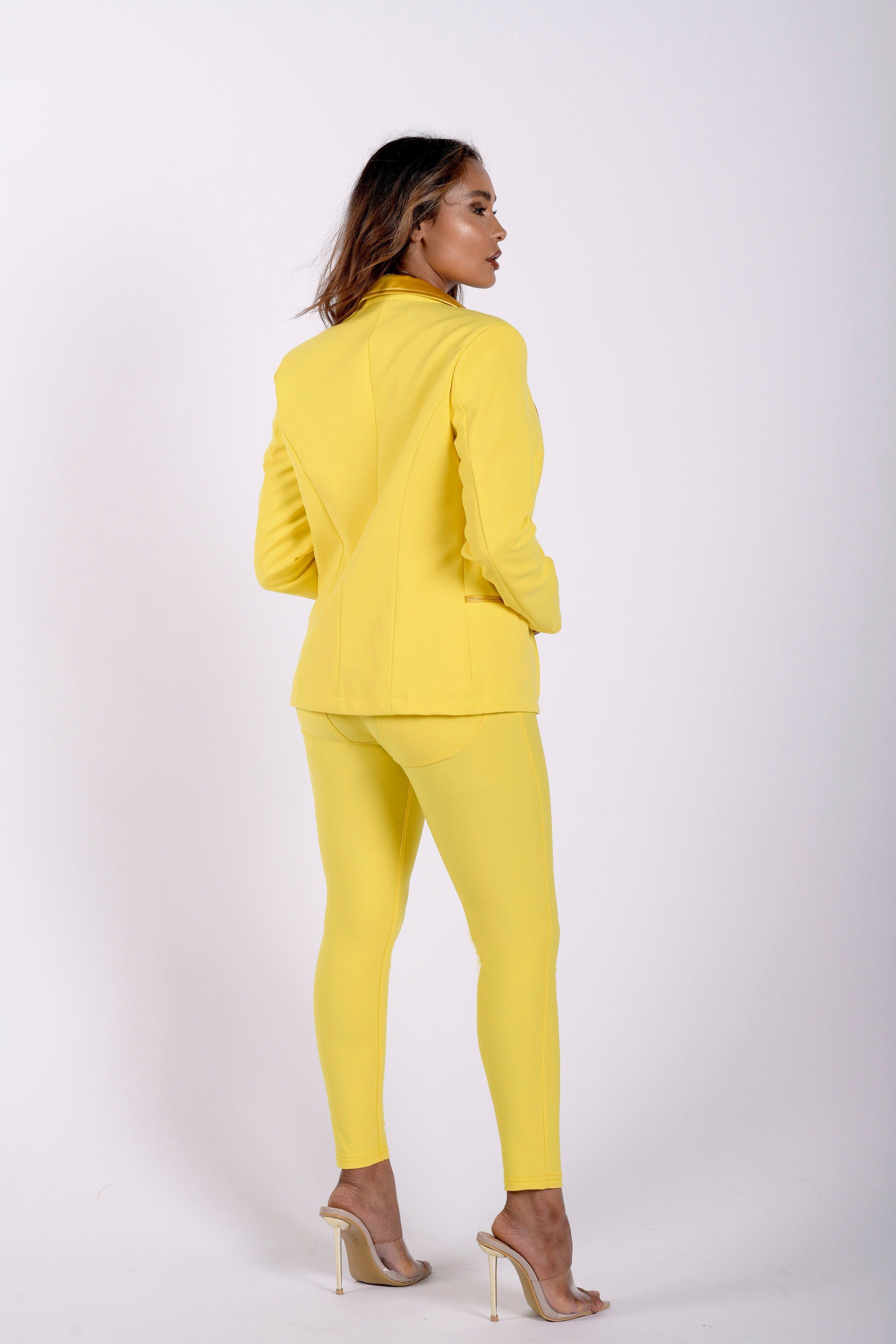 Made In Italy Suit Blazer - Yellow 2