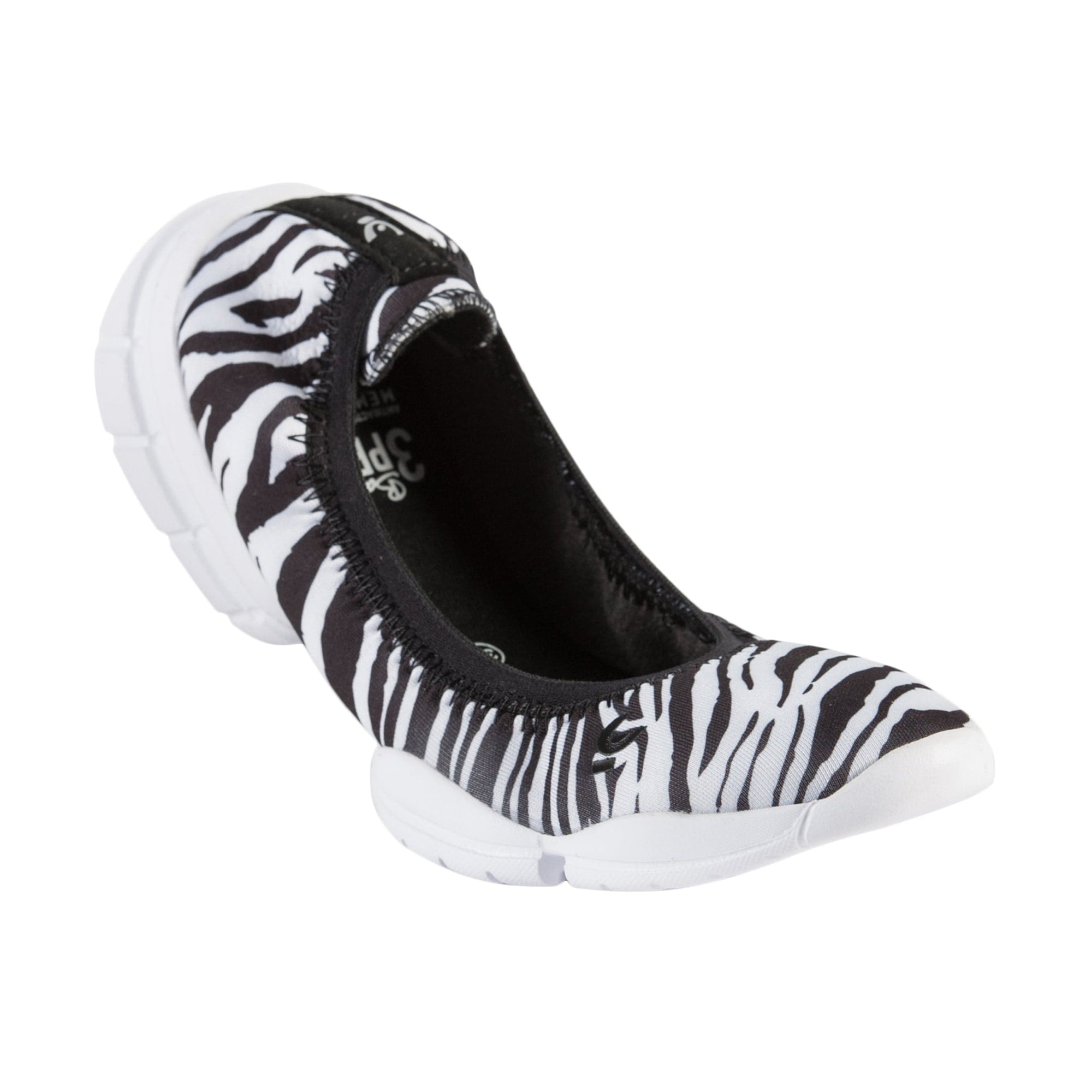3Pro Ballerina Shoes - Zebra Pattern 2