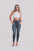 WR.UP® SNUG Jeans - High Waisted - Full Length - Dark Blue + Blue Stitching