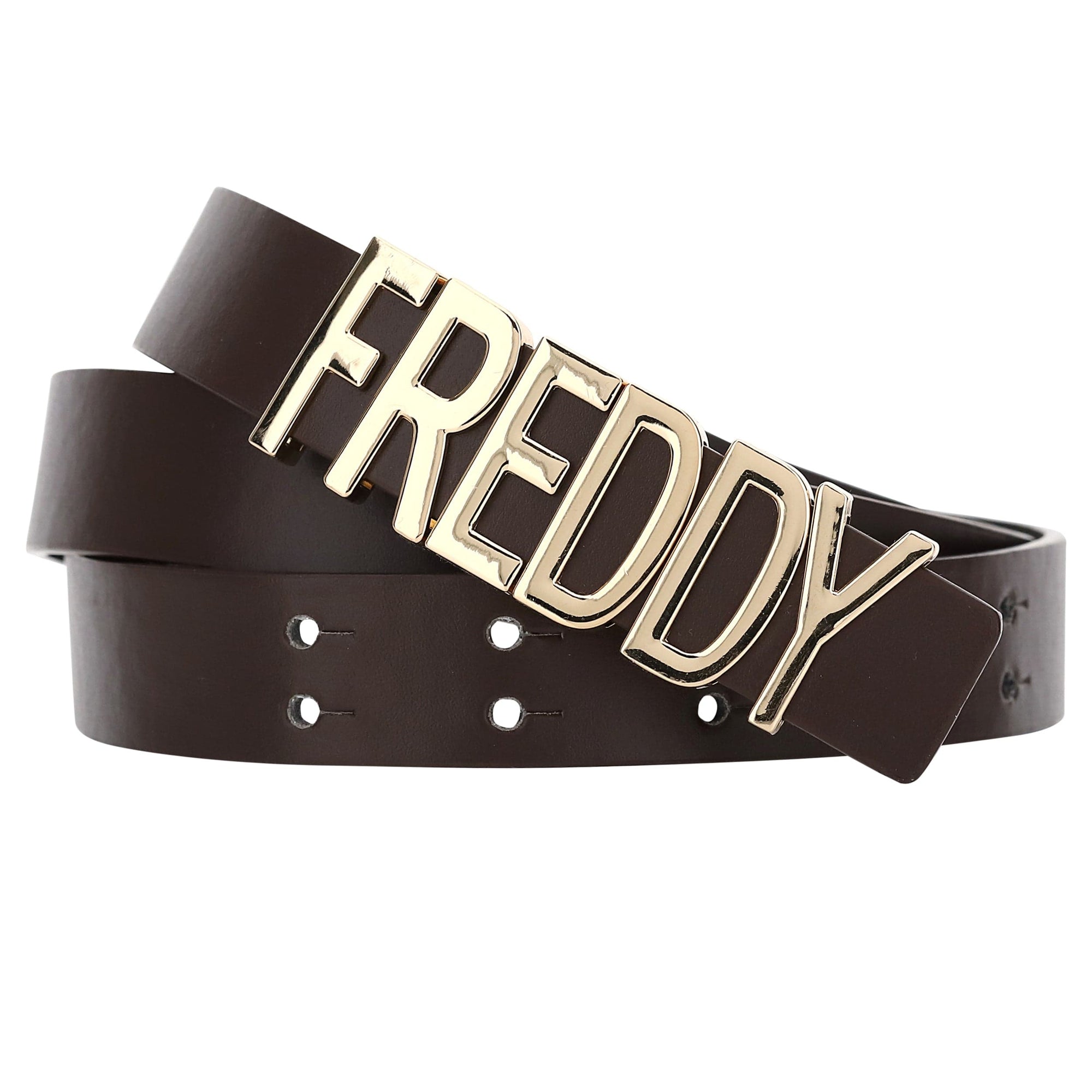 Faux Leather Belt - Brown 1