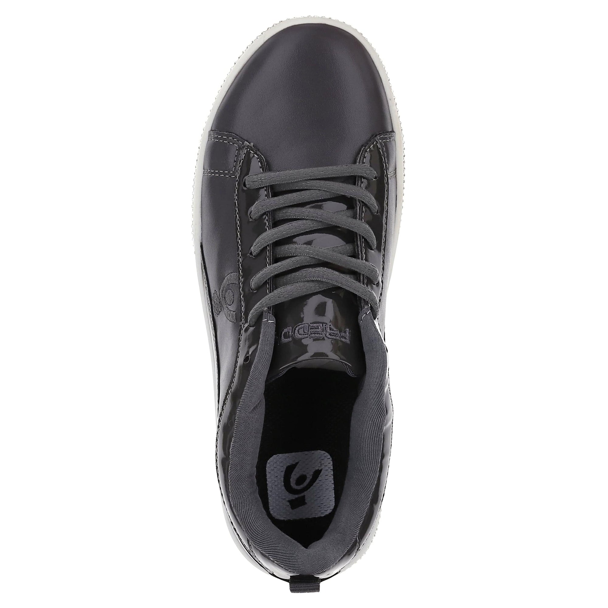 Women's Faux Leather Trainers - Lead 3