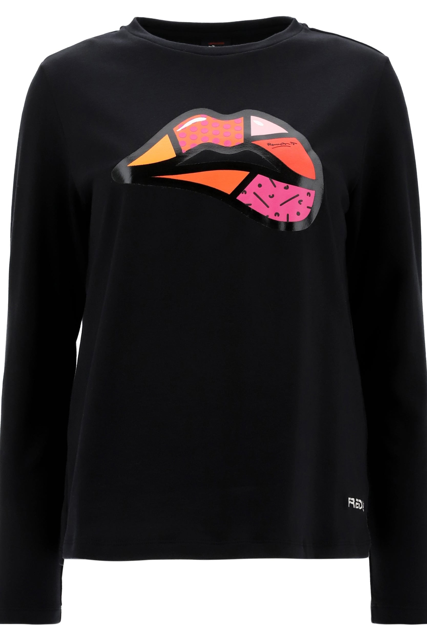 Sweatshirt with Lips - Romero Britto Collection - Black 4