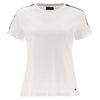 T Shirt with Shoulder Studs - White 4