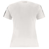 T Shirt with Shoulder Studs - White 5