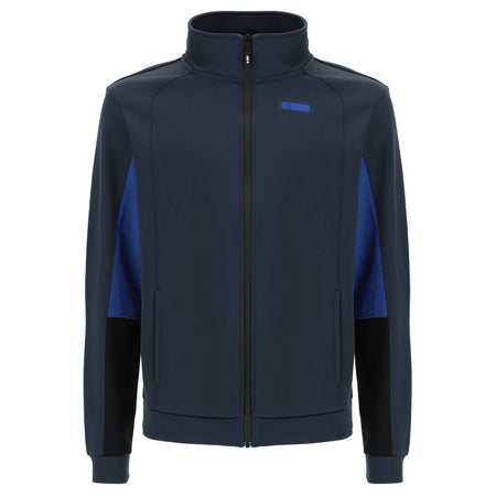 Comfort Fit Sweatshirt with mesh inserts - Navy Blue 1