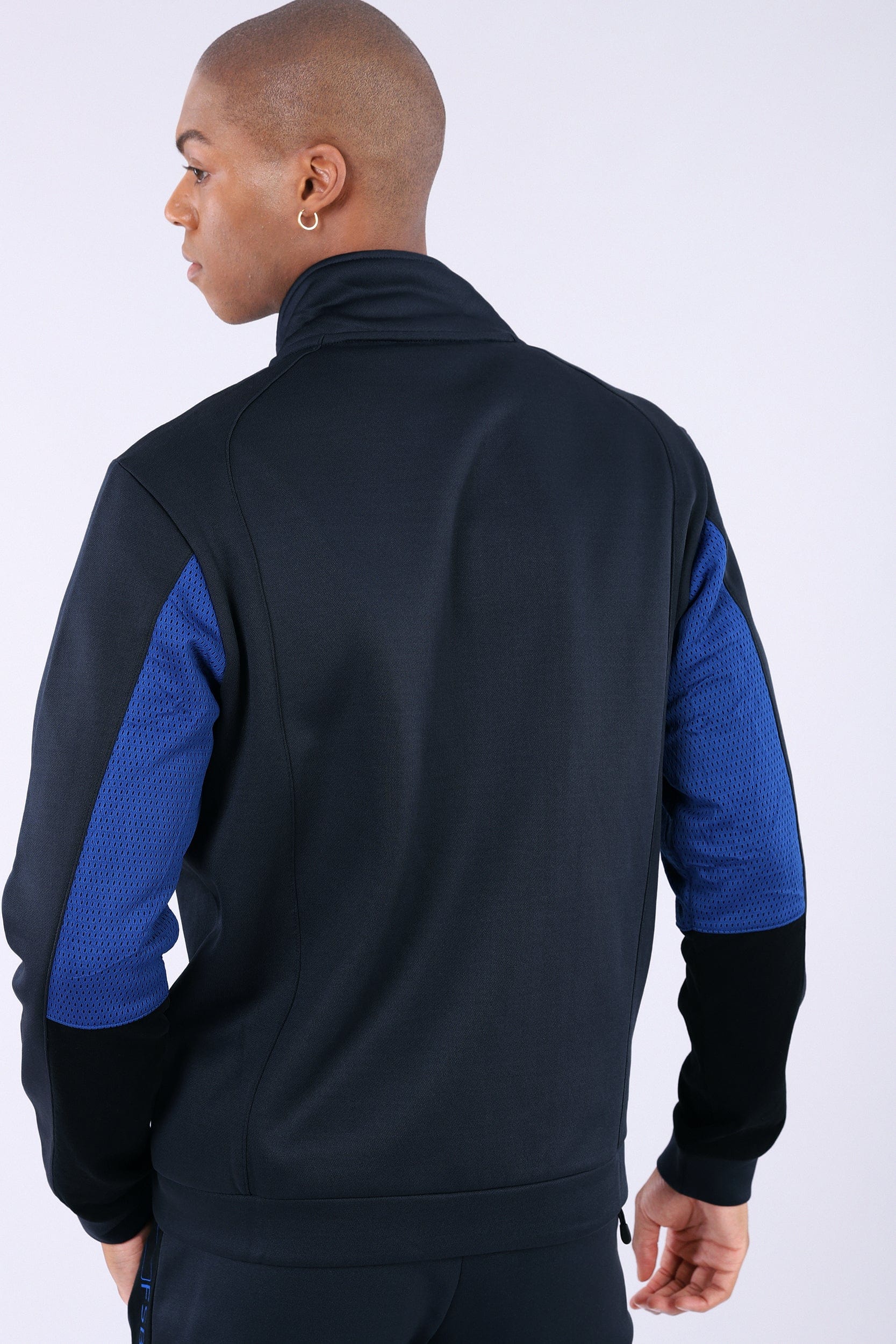 Comfort Fit Sweatshirt with mesh inserts - Navy Blue 2