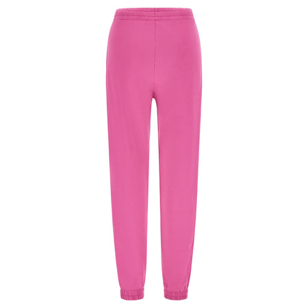 Cotton Terry Joggers - High Waist - Full Length - Candy Pink 2