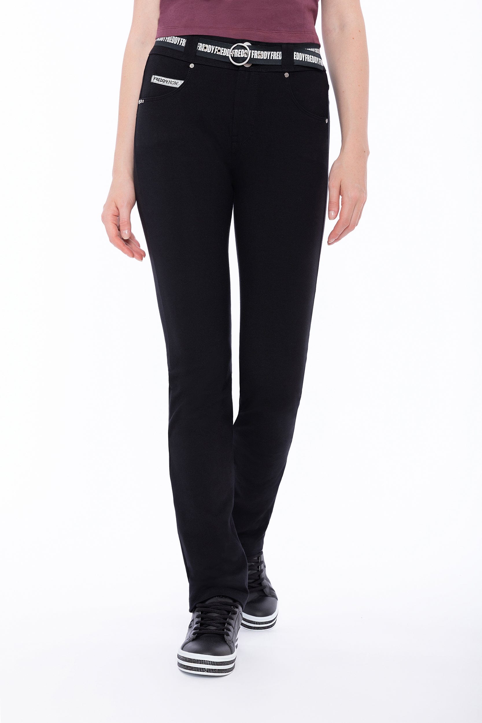 N.O.W.® Fashion Straight Leg - Mid Rise - Full Length - Black 2