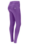 N.O.W® Faux Leather - High Waisted - 7/8 Length - Imperial Purple 4