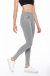 N.O.W.® Yoga Fashion - High Waisted - Full Length - Melange Grey 1