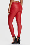 WR.UP® Faux Leather - Mid Rise - Full Length - Red 3