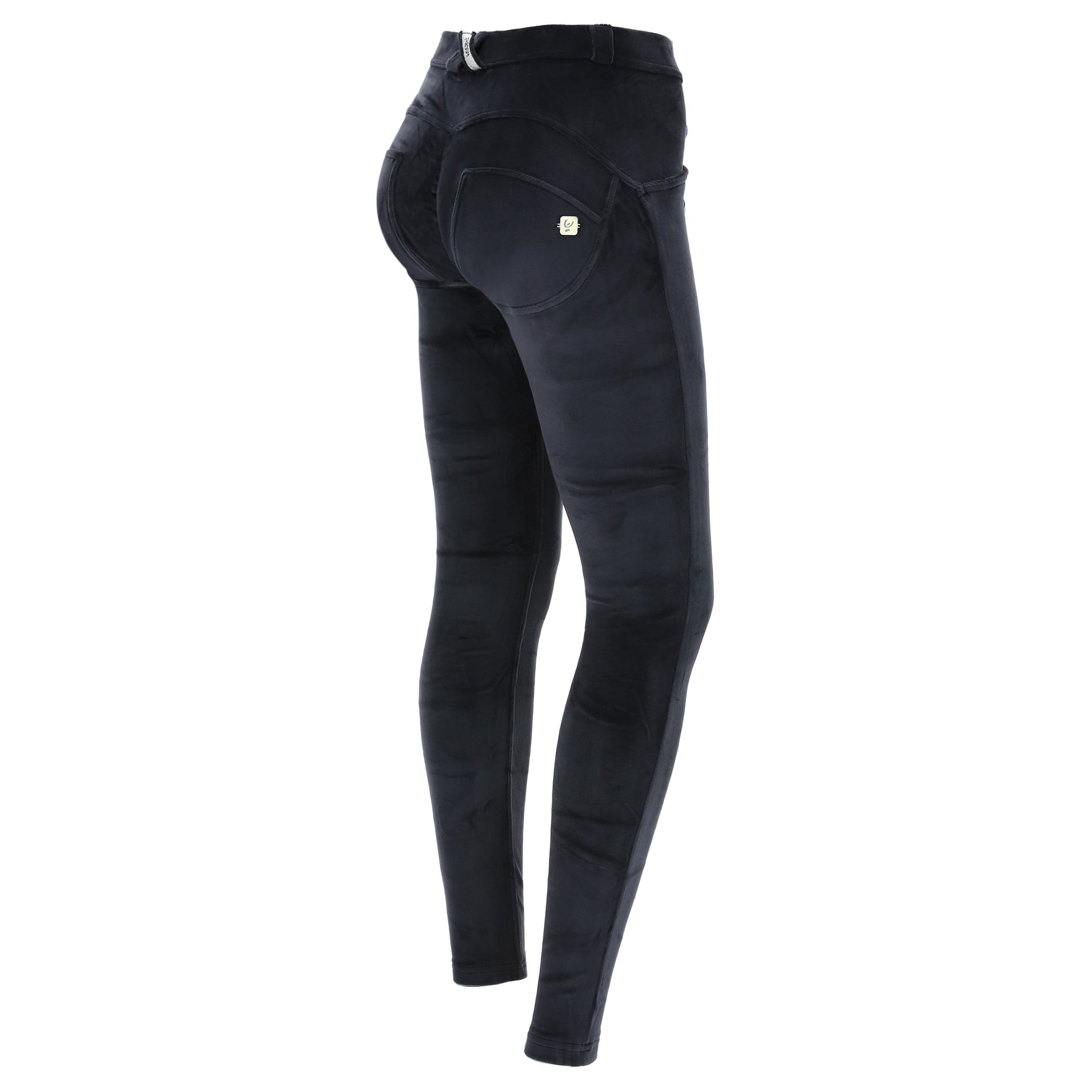 WR.UP® Velvet Trousers - Mid Rise - Full Length - Navy Blue 1