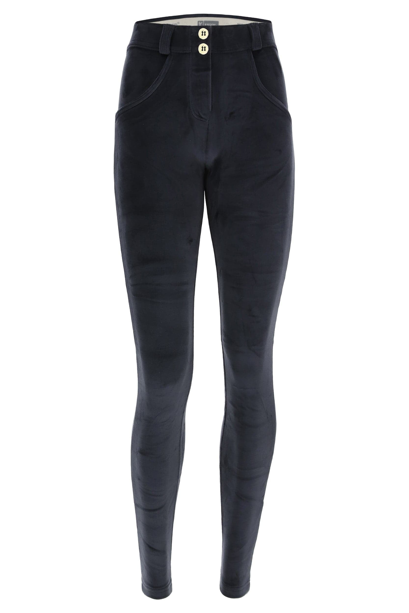 WR.UP® Velvet Trousers - Mid Rise - Full Length - Navy Blue 2